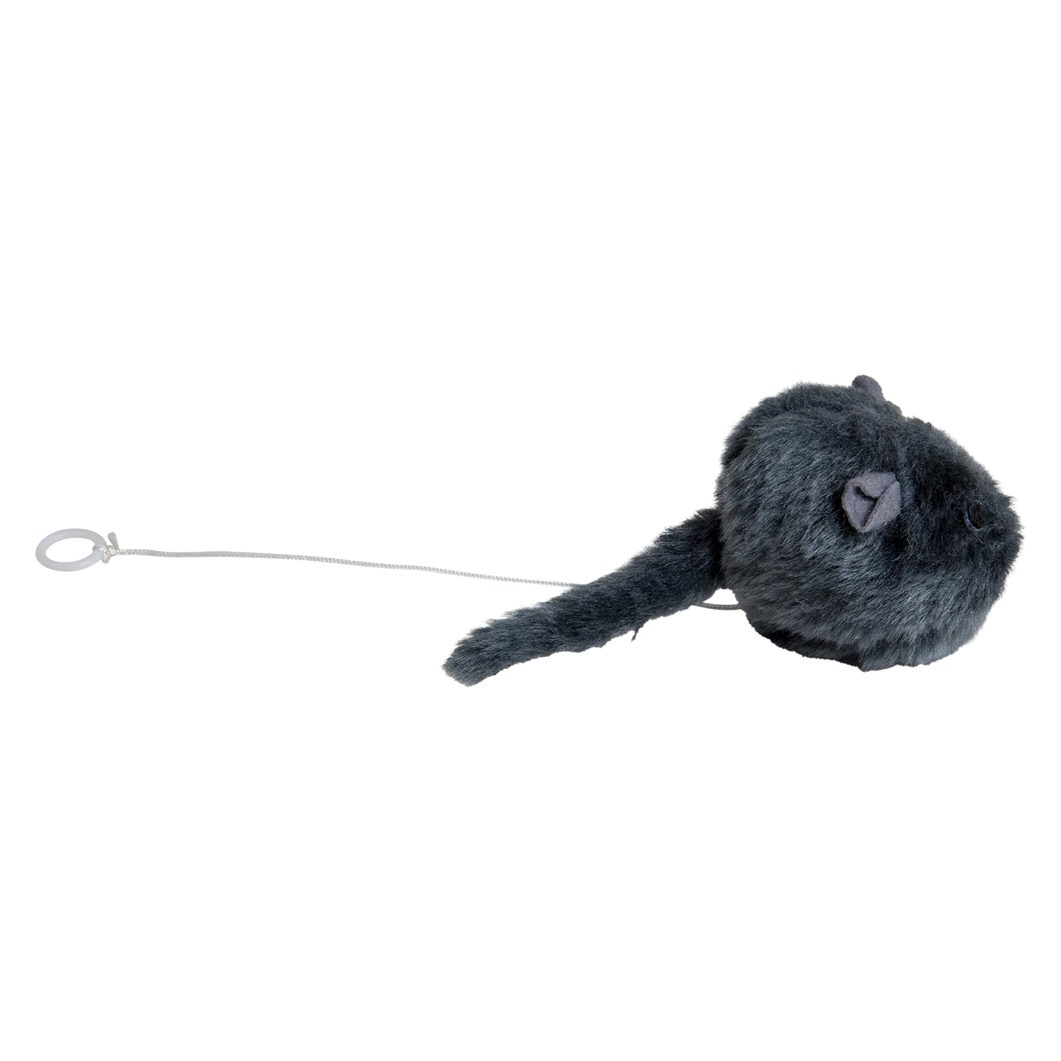 JACK AND VANILLA, Cat Toys Interactive Vibrating Mouse for Cats Stimulates Hunting Instinct, Durable Materials, Easy to Use, Size 6.5 cm, Grey