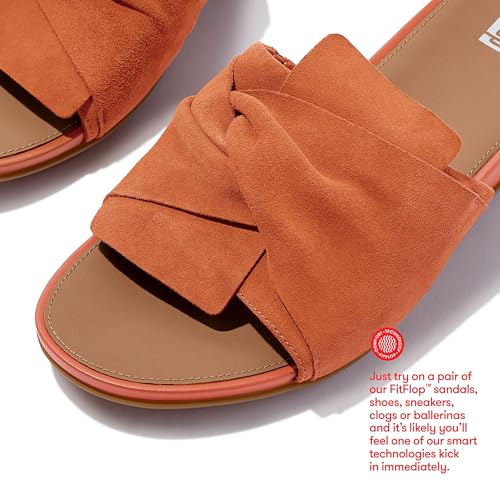 Image of FitFlop Women's Gracie Soft-Twist Leather Slides Wedge Sandal