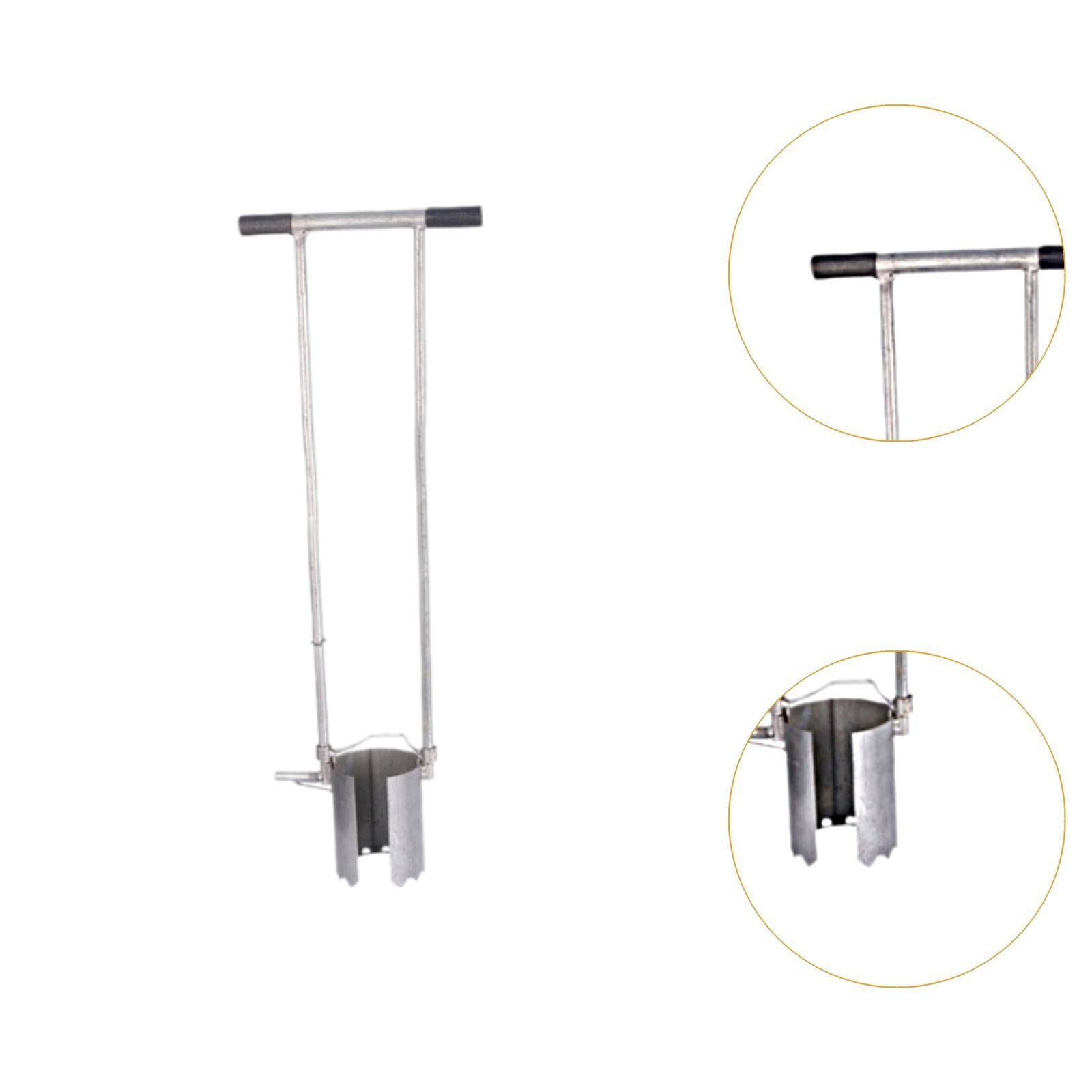 MYCENSE Bulb Planter Long Handle Sturdy Multipurpose Garden Tool Manual Seedling Transplanter for Digging Holes to Plant, Planting, Hole Diameter 120mm