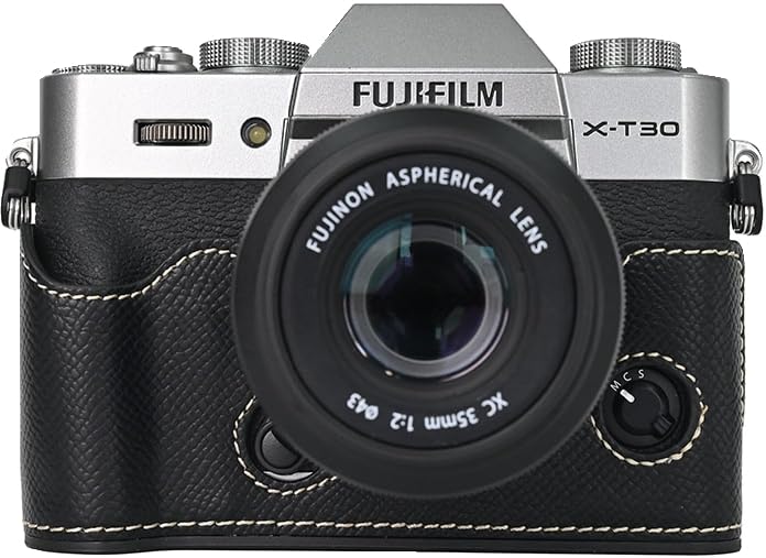 Funda de Cuero PU para Cámara Fujifilm X-T30 III/II