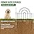 ULIOK Decorative Garden Fence, 32 Panels No Dig Fence 45.3ft(L) x13in(H) Animal Barrier for Dog Rabbit, Arched Flower Bed Wire Border Rustproof Metal Panel Fencing for Yard Patio Outdoor Decor
