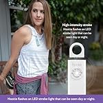 Hootie Personal Safety Alarm for Women, Men, & Kids - Keychain Alarm, Self Defense Strobe & Siren, Security Siren Keychain with 130dB Self Defense Siren & Strobe Light - White - Image 4