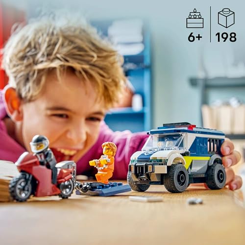 Image of LEGO City Police Prisoner Transport Van - Police Toy for Boys and Girls Ages 6+ - 60479