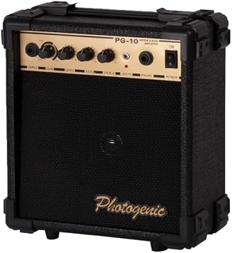PhotoGenic Photogenic Guitar Bass Amplifier with Overdrive Function PG10