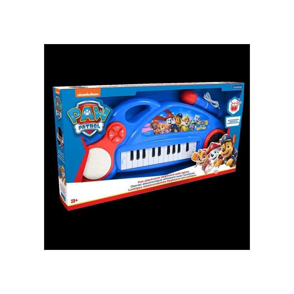 Lexibook, La Pat' Patrouille, Piano électronique pour Enfants avec Effets Lumineux, Microphone, Batterie, Haut-Parleur intégré, mélodies de démonstration, Lecteur DJ, Bleu/Rouge, K704PA - 3