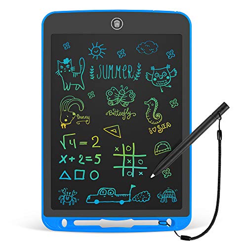 LCD Writing Tablet 10 Inch Toddler Doodle Board ,Colorful Drawing Tablet, Erasable Reusable Electronic Painting Pads, Educational and Learning Kids Toy for 3 4 5 6 Year Old Boys and Girls(Blue)