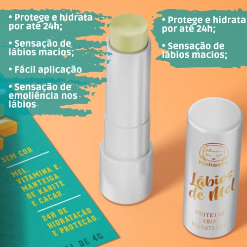 Protetor Labial Hidratante Kokeshi 4,0g - Lábios de Mel