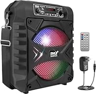 300 WATT POWER: This high powered wireless karaoke PA portable bluetooth speaker is equipped w/ 8" subwoofer with 300 watt peak power / 150W RMS at 3 ohm for full range stereo sound reproduction and impressive bass response COMPATIBLE WITH BLUETOOTH:...