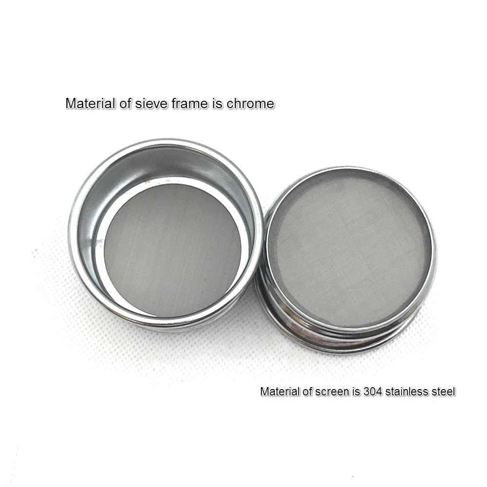 Sito laboratoryjne ze stali nierdzewnej 304, 1 sztuka, średnica 6 cm, oczka 300-1000, otwór 0,005-0,063 mm(600 mesh)