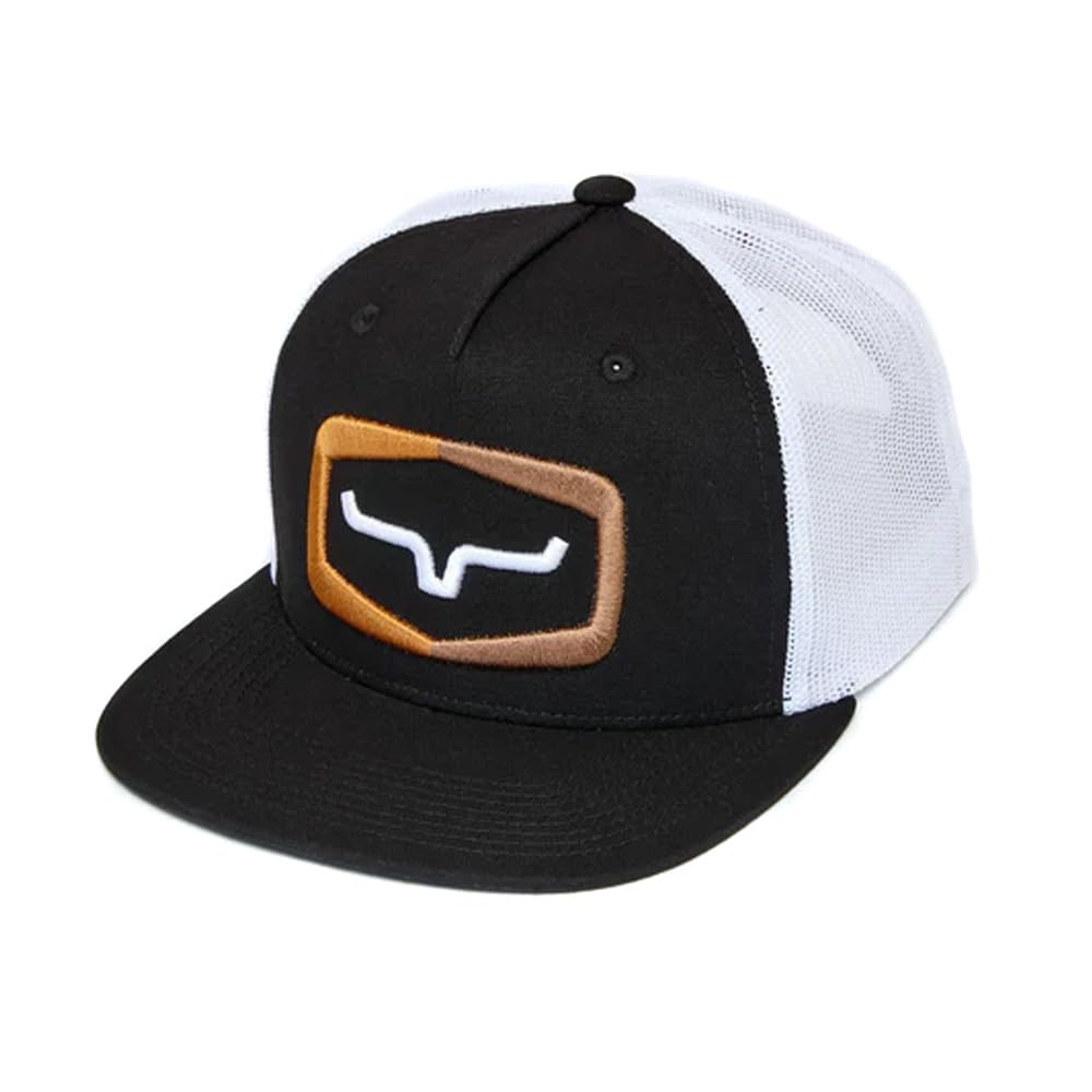 Kimes Ranch Framework High Profile Flat Bill Hat with 3D Embroidery