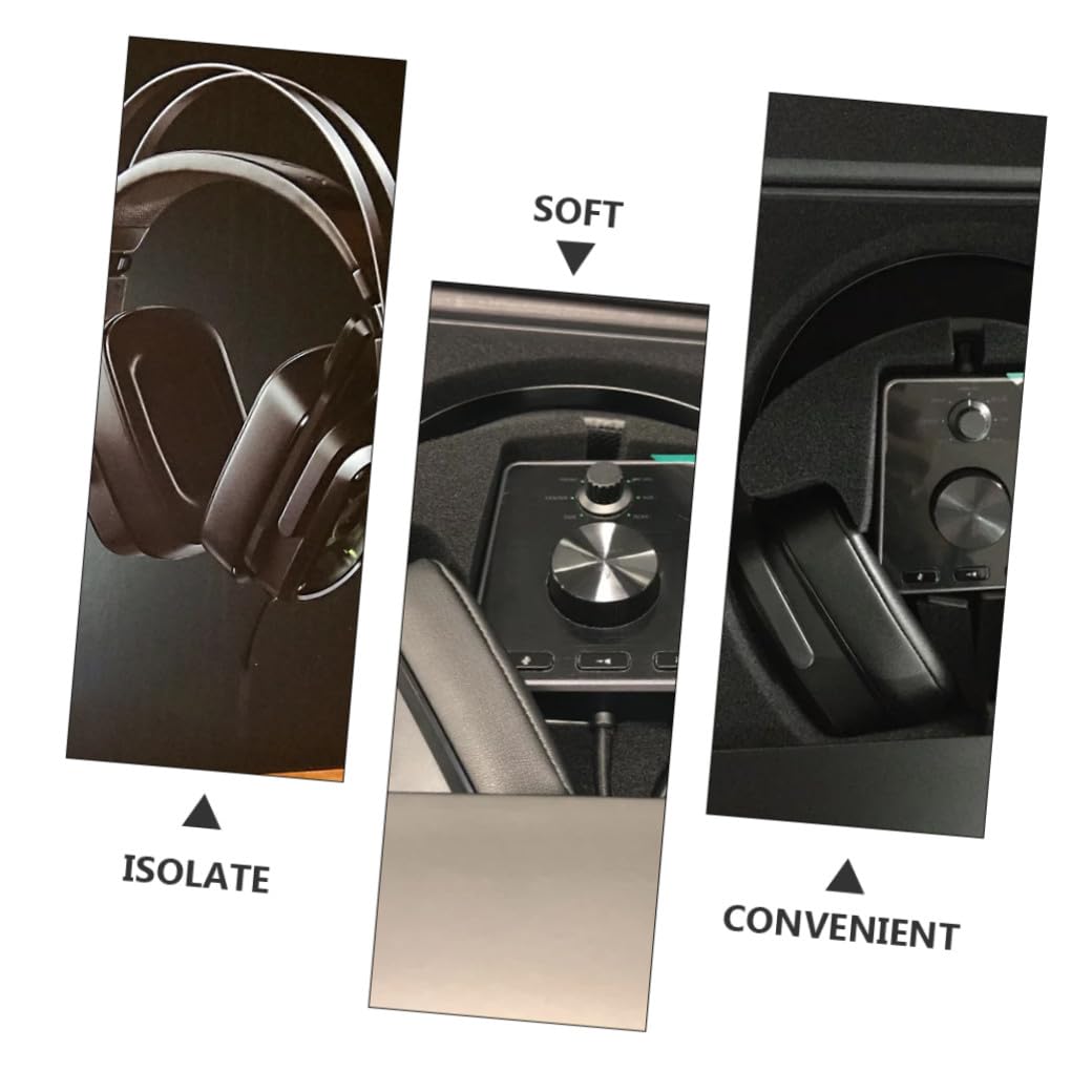 VILLCASE 3 Set Custodia in Spugna Per Cuffie Cuscino Di Ricambio Per Cuffie Cuscinetti Di Ricambio Per Cuffie Auricolari Wireless Cuffie Wireless Accessorio Per Le Cuffie Black 2 Pezzi * 3