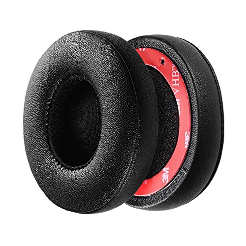 Asopetch Solo2���C���[�h �C���[�p�b�h �݊��� �p�b�h Beats Solo2.0 Wired �w�b�h�z���ɑΉ� �C���p�b�h/�C���[�N�b�V����/�C���[�J�b�v �iSolo 2/3 Wireless�ɂ͓K�����܂���j(�u���b�N)