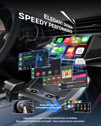 Image of Ottocast Mini Cube 3.0 Wireless CarPlay & Android Auto Adapter 2026- Plug & Play, Fast Auto-Reconnect (Black)