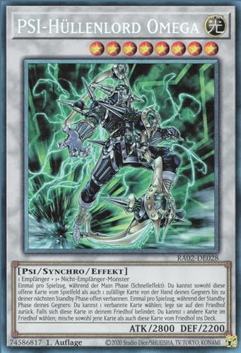 PSI-Hüllenlord Omega (V.6) RA02-DE028 Collectors Rare Deutsch Boosterfrisch 1. Auflage - 25th Anniversary Rarity Collection II - mit ReCollectibles-Versandschutz - für Yu-Gi-Oh!