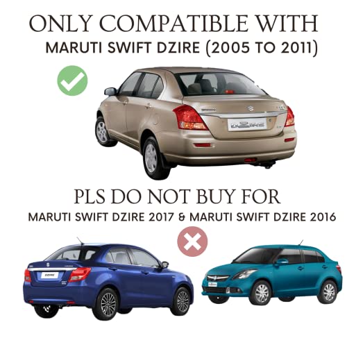 Image of Autofact Magnetic Car Sunshades Compatible with Maruti Swift Dzire (2005 to 2011) (Set of 4) - Easy Installation, UV Protection, Keeps Car Cool (Front 2 with Zippers, Rear 2 Without Zippers)