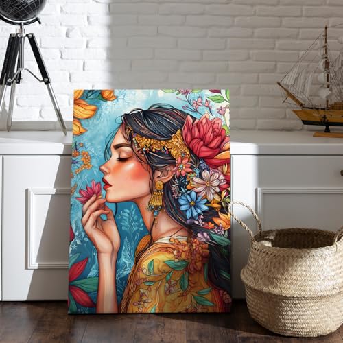 Image of PAPER PLANE DESIGN Modern Art Canvas Gallery Wrap Painting | Eclectic Modern Art Theme | Wall Art for Living Room, Bedroom, and Office Decor | Size 20 In x 30 In. (A)