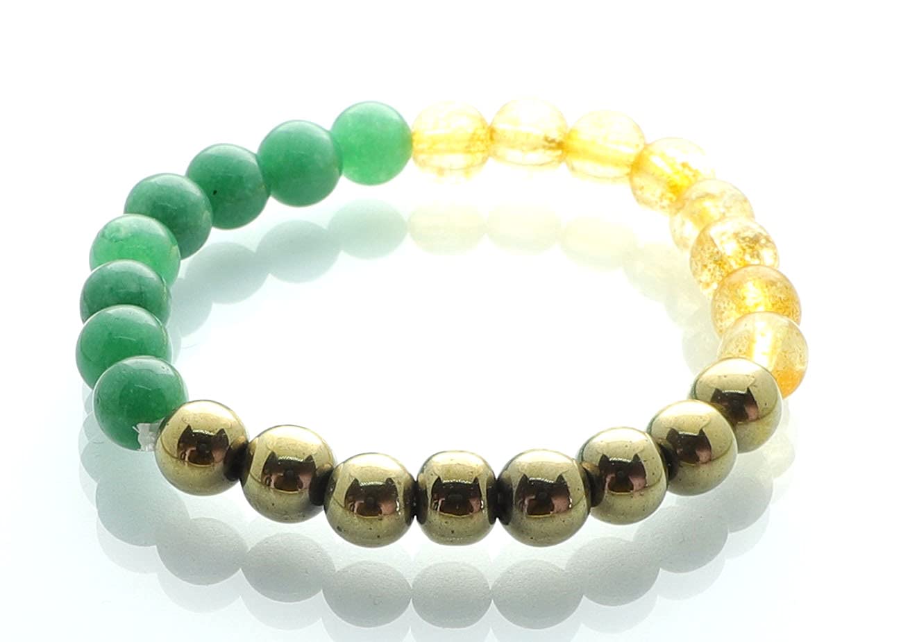 JMRM Citrine Pyrite and Green Aventurine combo 8mm Bead Stone Round Shape Bracelet for Unisex (JMRM_Bracelet 191) (B09HNS4QCZ) Amazon Price History, Amazon Price Tracker