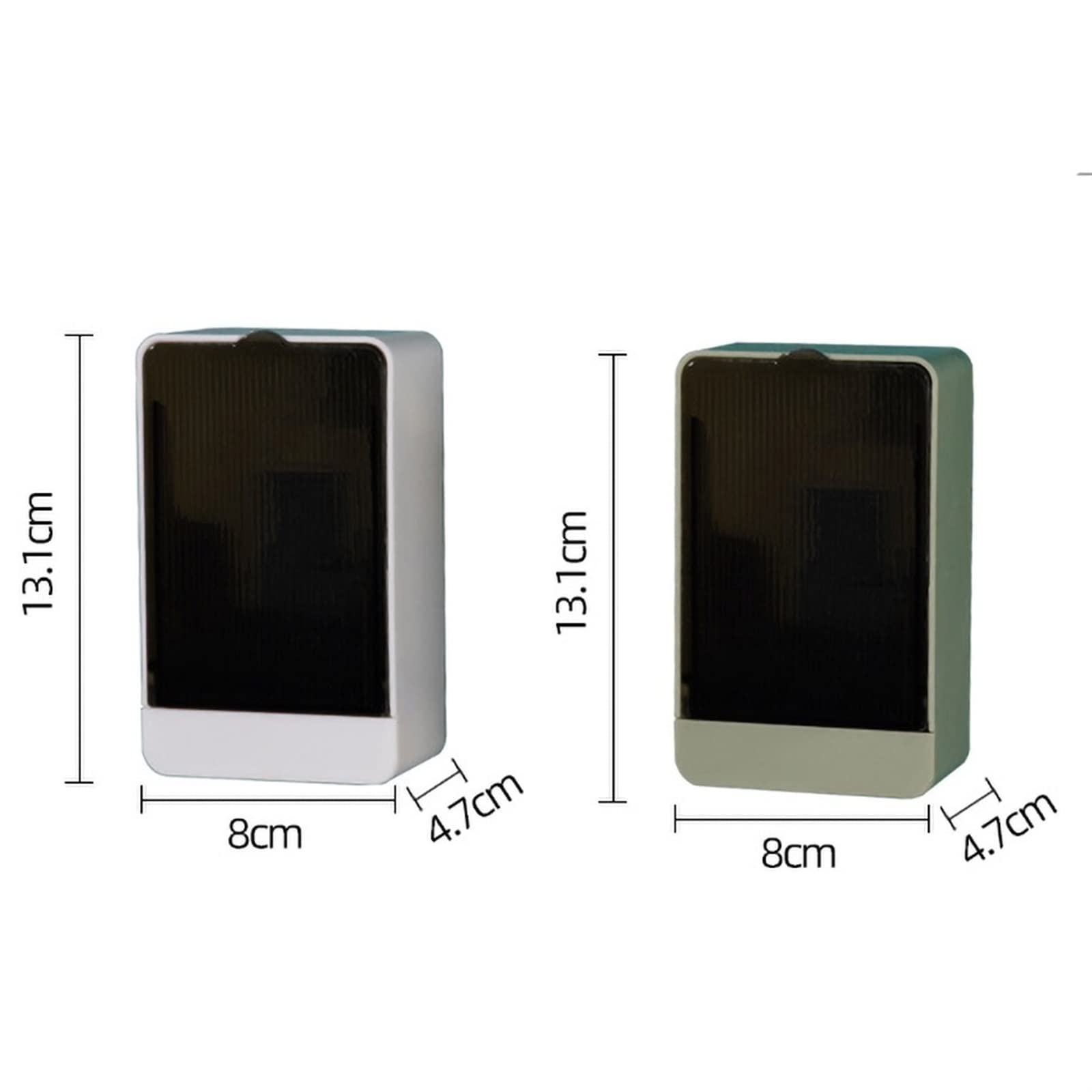 JINGYAN Jaboneras Caja de jabón Impermeable montada en la Pared con jabonera y Tubo Drenaje(Green)