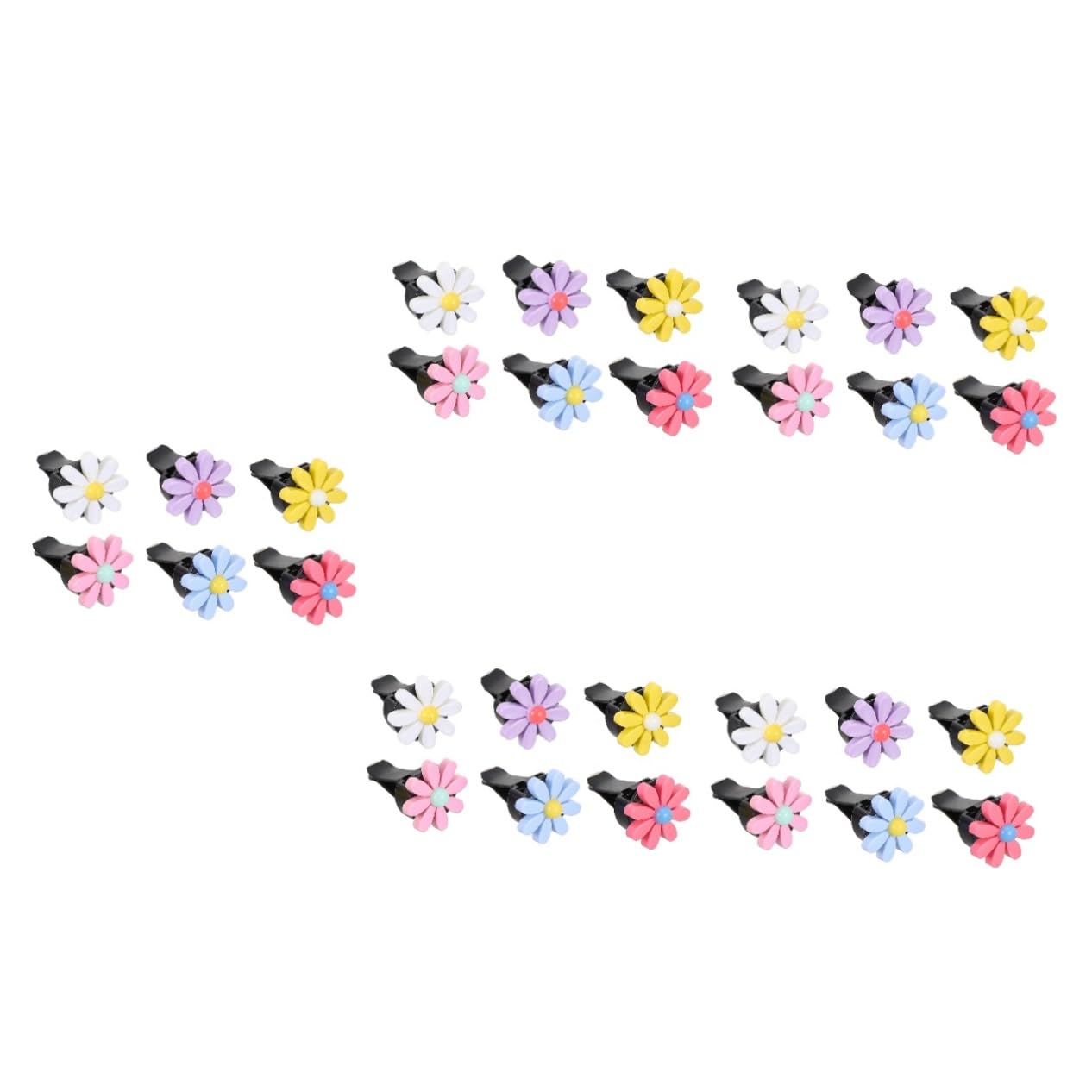 SOLUSTRE 30sets Clip Decorativa Per Profumo Auto Design Fiore Per Diffusore Ventola Accessori Eleganti Per Interni Auto Facile Installazione e Compatibilità
