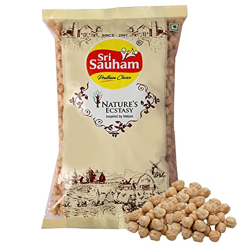 Sri Sauham Premium Whole Chickpeas - 500 Gram | Healthy Rich Sour...