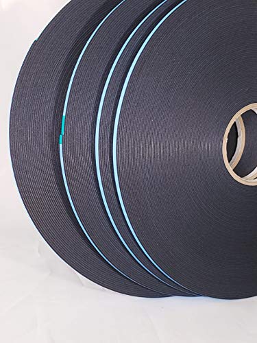 Image of Double Coated Window Glazing Tape, DC-PEF06P, Width 1 /16 inch x Thick 1 /4 inch x 150' Black