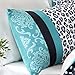 Mi Zone Comforter Set Fun Bedroom Décor - Modern All Season Polka Dot Print, Vibrant Color Cozy Bedding Layer, Matching Sham, Decorative Pillow, Full/Queen, Leopard Teal 4 Piece