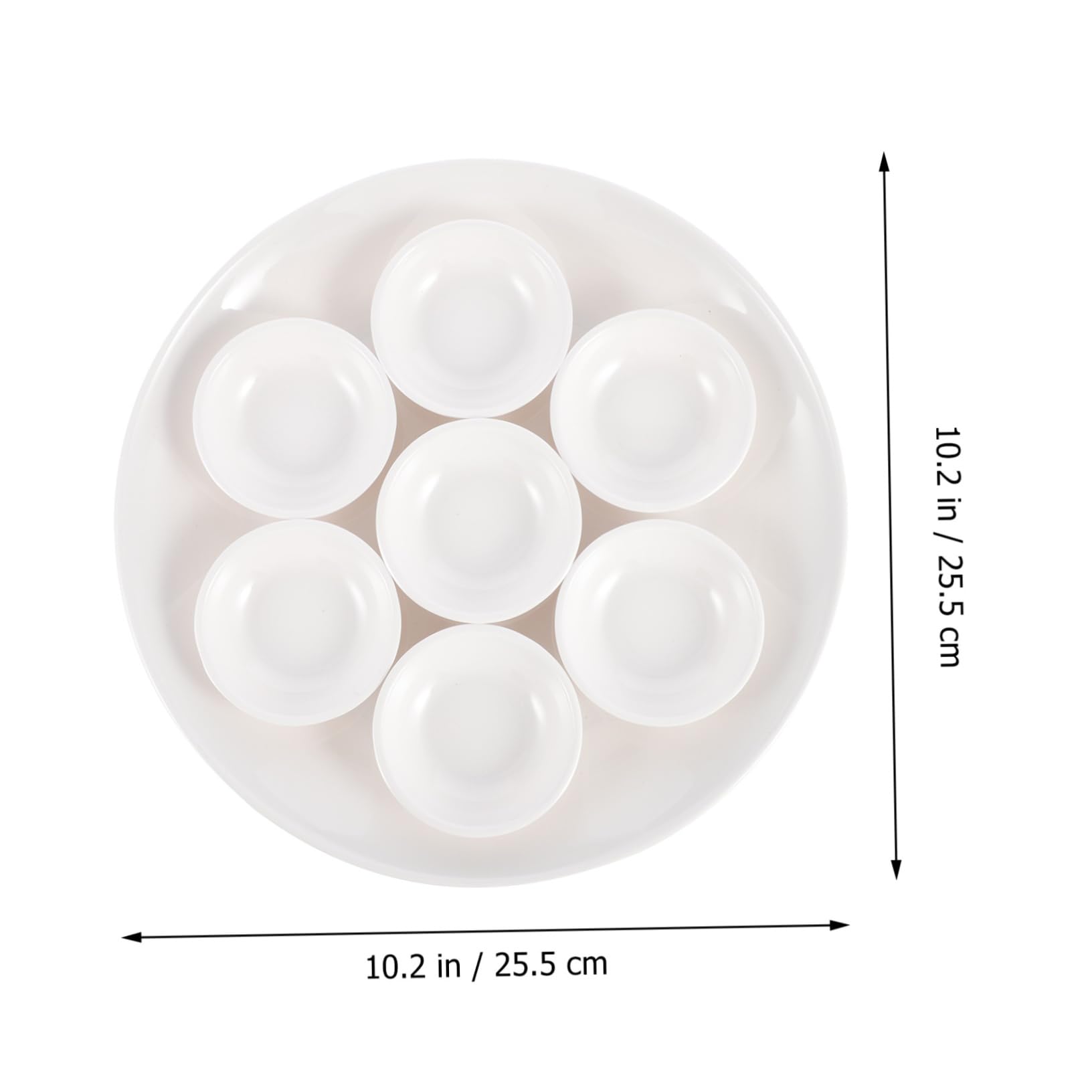 HOLIDYOYO 1 Set Shrimp Slider Flatware Plate Oyster Shell Escargot Baking Dish Deviled Egg Platter Egg Platter Dish Pan Meatball Container Kitchen Tableware Meatball Dish Melamine White