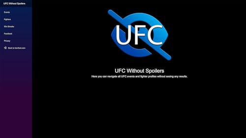 UFC Without Spoilers