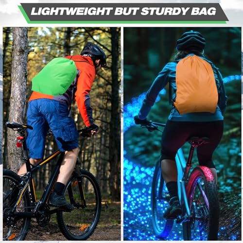 Image of Shappy Drawstring Backpack Bulk Sports Gym Cinch Bag Polyester String Bag for Men Women(20 Colors,400 Pcs)