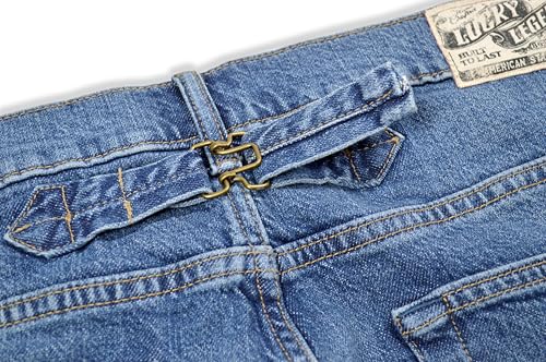 Lucky Brand Mens Gold Rush Pioneer Vintage Straight Fit Cotton Jeans, (33W x 32L, Gold Strike Blue Wash)3