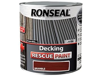 Ronseal DRPB25L 2.5 Litre Decking Rescue Paint - Bramble