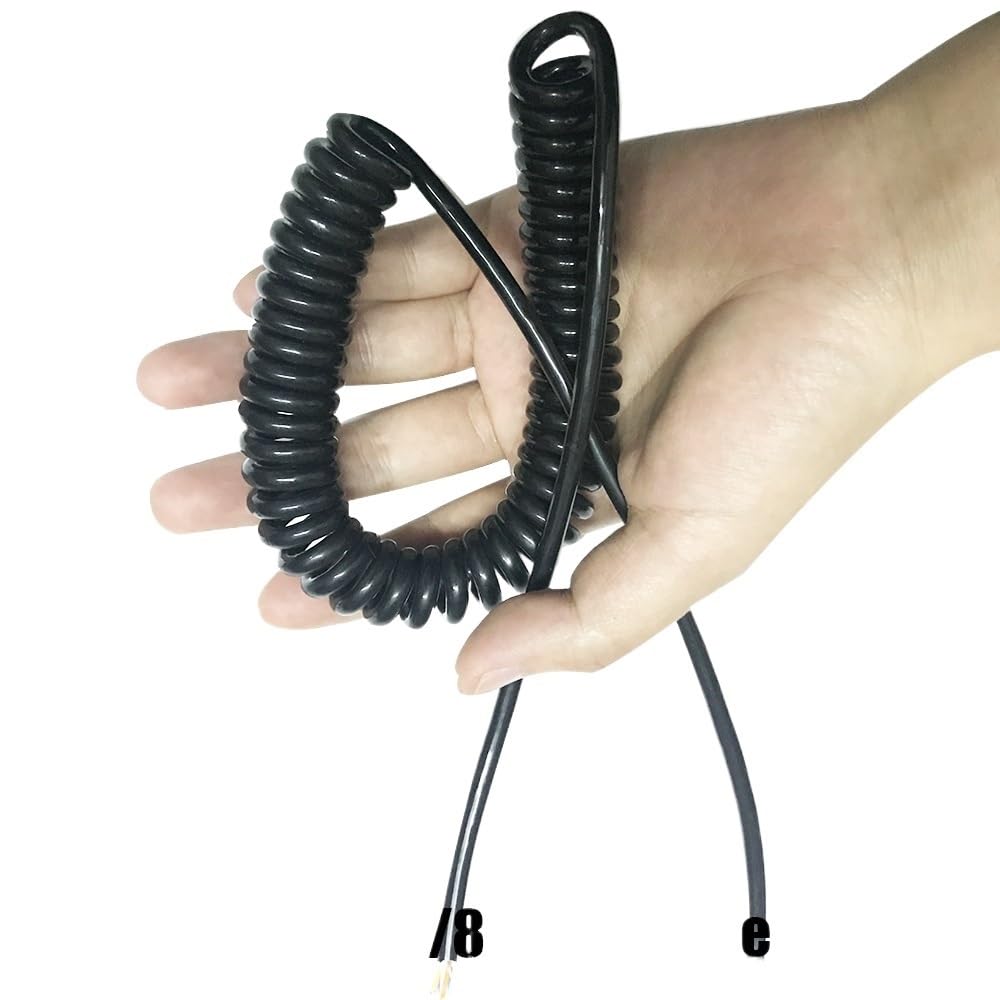 Outdoor Extension Spiral Telescopic Cable Wire 0.2mm 2 Square Electric Cable Multicore Copper Cord 2p 3p 4p 5p 6p 7p 8p 9p 10 Core Solar sheathed(9core 0.2 Square)