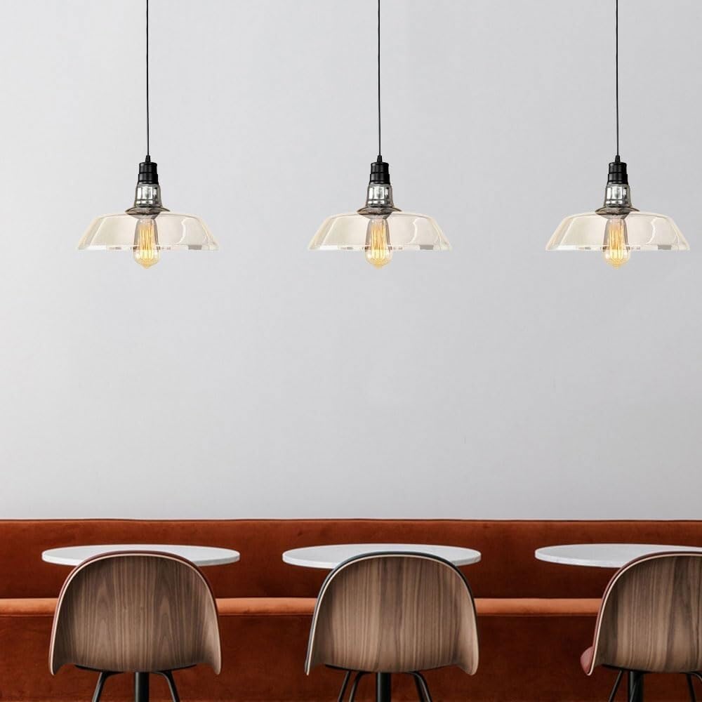 Retro Industrial Gold Pendant Light Fixtures For Over Kitchen Island, Simple Minimalism Metal
