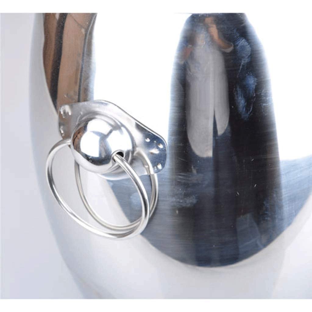 Secchiello per Il Ghiaccio in Acciaio Inox, Secchiello per Champagne, Secchiello per Il Ghiaccio con Doppio ripiano, ripiano, portaghiaccio con Orecchio, Bar con Botte per Vino, deposito per Vino