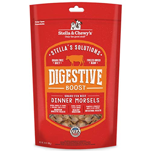 Stella & Chewy's Stella's Solutions Freeze-Dried Raw Digestive Boost Grass-Fed Beef Dinner Morsels Dog Food, 13 oz.