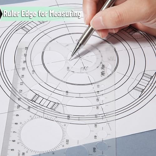 Image of Mr. Pen- Circle Template, Circle Stencil, Circle Template for Drawing Stencils, Geometric Stencils