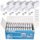 Ear Piercing Gun Kit - Judero 72Pcs Disposable Ear Piercing Kit Including 24Pcs Self Ear Piercing Gun with 24Pcs Built-in Earrings Stud and 24Pcs Clean Tools for Ear Cartilage Piercing Kit