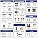 APEXFORGE 357 Piezas, Accesorios de herramientas rotativas, Accesorios para Herramientas Eléctricas Rotativas,...