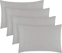 Vista 10 de Mellanni Juego de fundas de almohada, 4 fundas de almohada de la colección Iconic Collection, extra suaves, refrescantes, resistentes a las arrugas