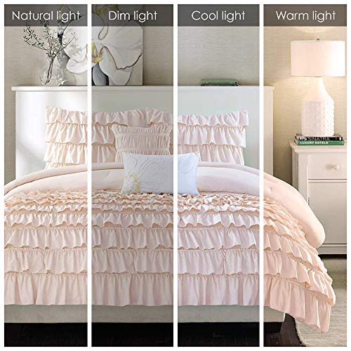 Intelligent Design ID10-1380 Comforter Set Twin, Waterfall Multi Layers Ruffle Comforter Set thumb #1