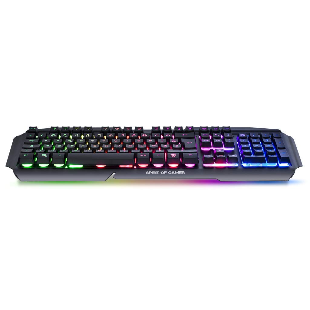 Spirit Of Gamer – Clavier Gamer Pro-K5 AZERTY – 19 Touches Anti-Ghosting – RGB – Rétro-Eclairage – Mode Play - PC/Mac/Xbox One / PS4