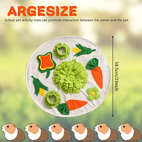 Hileyu Meerschweinchen Futtersuche Futtermatte Schnüffelmatte Kaninchen Spielzeug Langeweile Brecher Polarfleece Schnüffel Unterlage Futtermatte für Kaninchen Hasen Meerschweinchen Welpen Frettchen