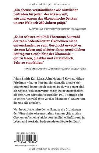 Die großen Ökonomen: 10 Vordenker, deren Werk