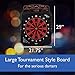 Viper Solar Blast Electronic Dartboard Deluxe Size Over 55 Games Overhead 4-Panel Auto-Scoring LED Cricket Display with Impact-Tough Nylon Target for Lasting Durability Fewer Bounce Outs with Soft Tip Darts
