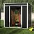 SUXXAN Metal Outdoor Storage Shed 6FT x 4FT, Steel Utility Tool Shed Storage House with Door & Lock, Metal Sheds Outdoor Storage for Backyard Garden Patio Lawn, Black
