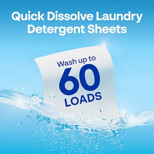 image for Earth Breeze Laundry Detergent Sheets Fragrance-Free - 60 Loads Eco Li