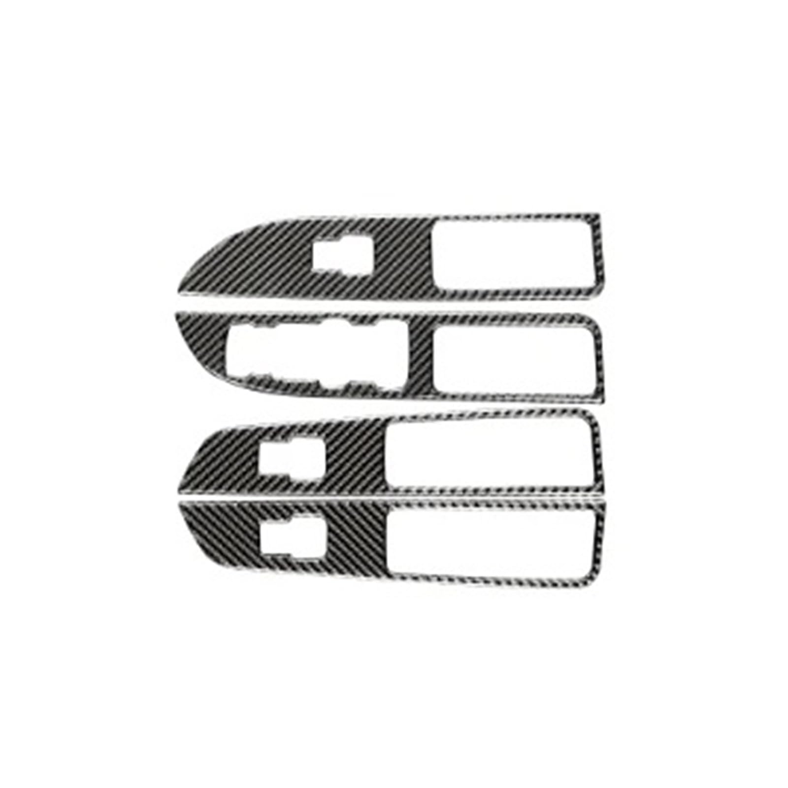 Carbon Fiber for Explorer 2013-2019 Car Accessories Interior Car Windows Lift Control Panel Decoration Cover Sticker Decal Car Interior Panel Trim(Black(LHD))