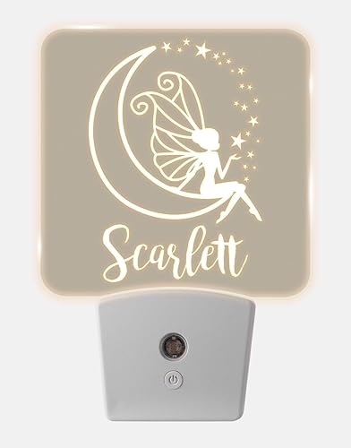 Miniatura 17 de Luces nocturnas personalizadas enchufables a la pared para dormitorio de niños con sensor de encendido/apagado automático, luz nocturna LED blanca