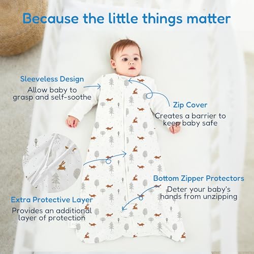 Image of TotAha Sleep Sack 12-18-24 Months 3 Pack, Buttery Soft, Safe Wearable Blanket Baby Sleeping Bag for Baby with 2-way Zipper, 0.5 TOG