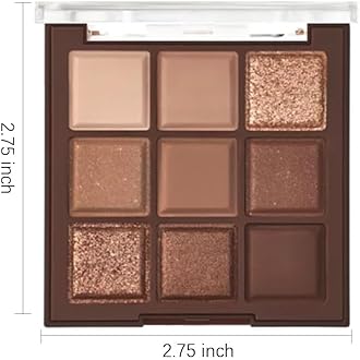 Neutral Nude Brown Smokey Eye Shadow Palette,Rose Gold Bronze Naked Cream Eyeshadow Palette Makeup,Natural Eyeshadow for Eyes Long Lasting Naturing-Looking